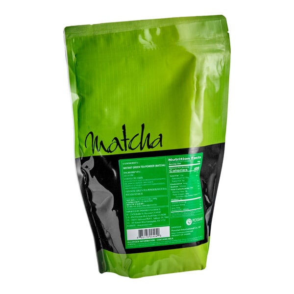Possmei Matcha Powder Mix 2.2 lb. - 10/Case