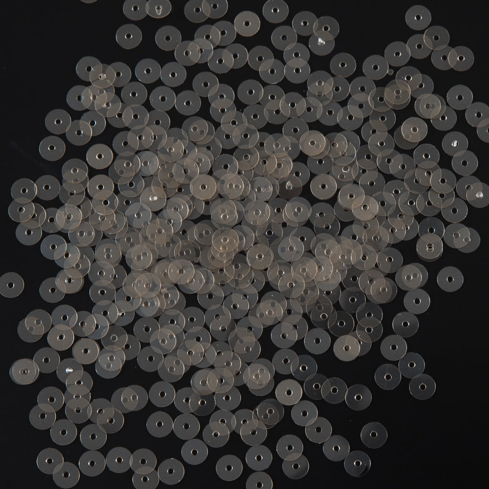 Bag of Beige Transparent Bright Loose Sequins - 5mm