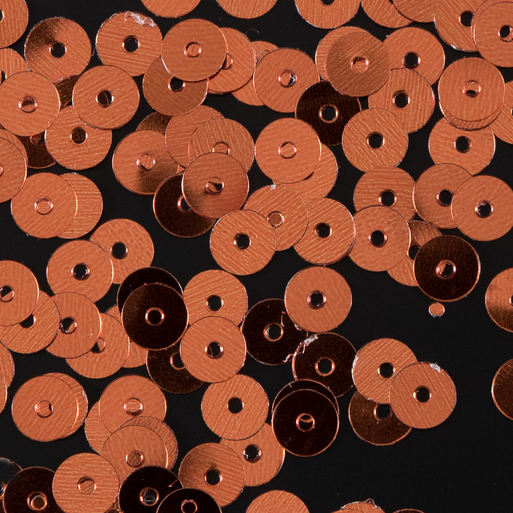 Bag of Purmpkin Color Loose Sequins with Silver Back - 5mm