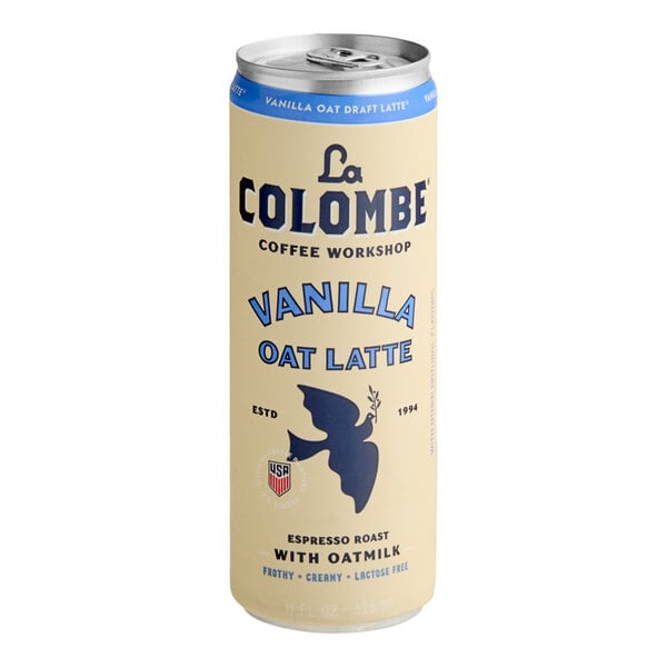 La Colombe Oatmilk Vanilla Draft Latte 11 fl. oz. - 12/Case