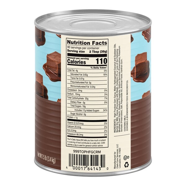 Creamery Ave. Hot Fudge Dessert / Sundae Topping #10 Can - 6/Case