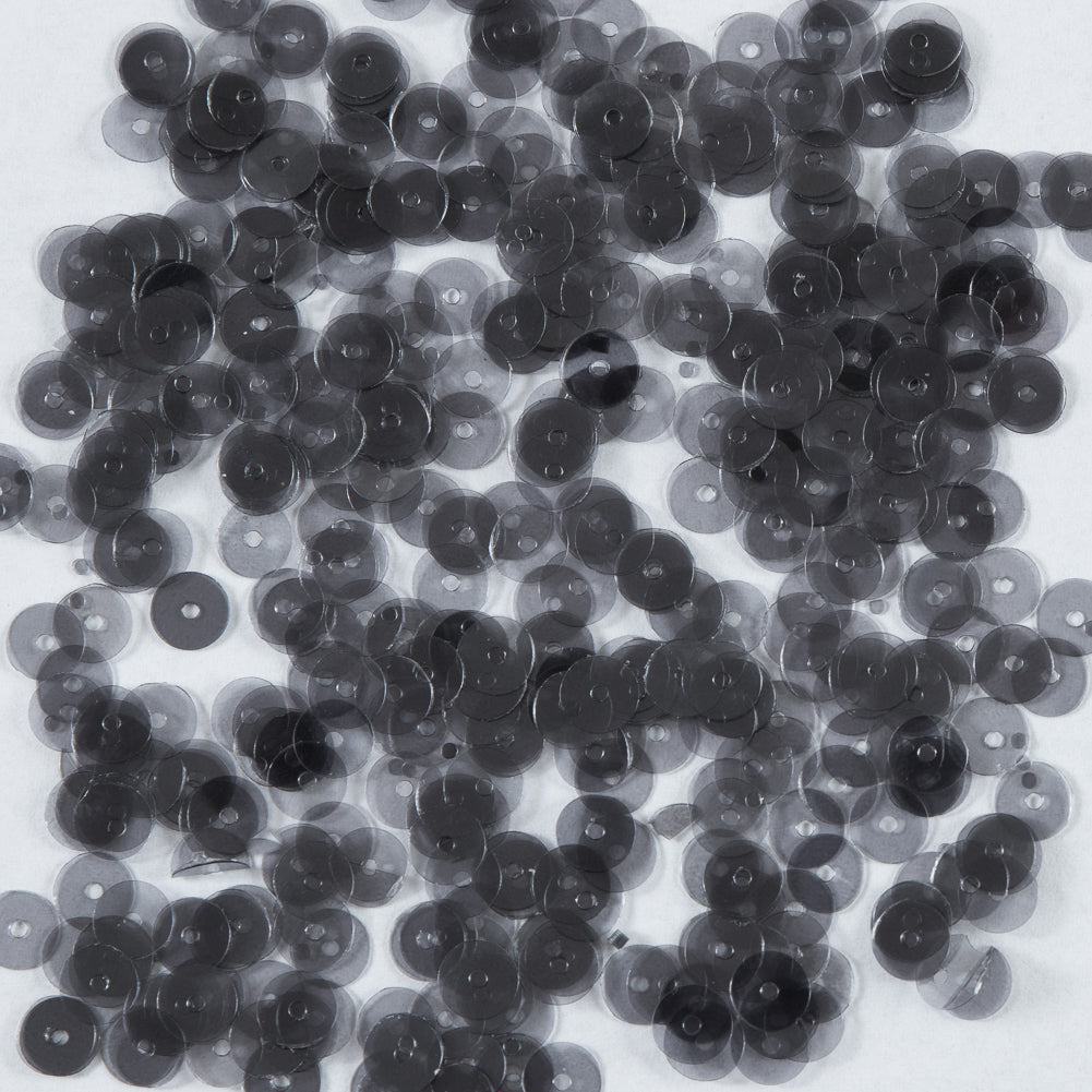 Bag of Gray Transparent Bright Loose Sequins - 6mm
