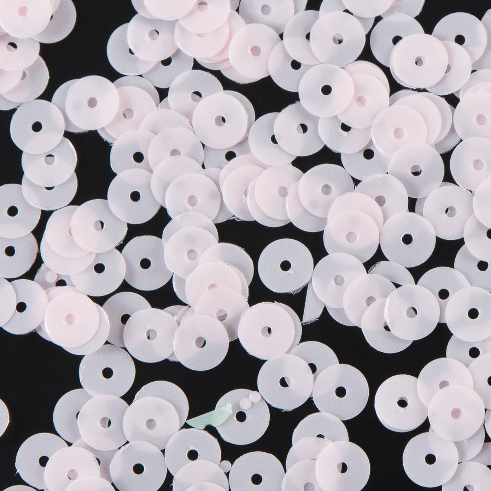 Bag of Baby Pink Dull-Bright Loose Sequins - 6mm