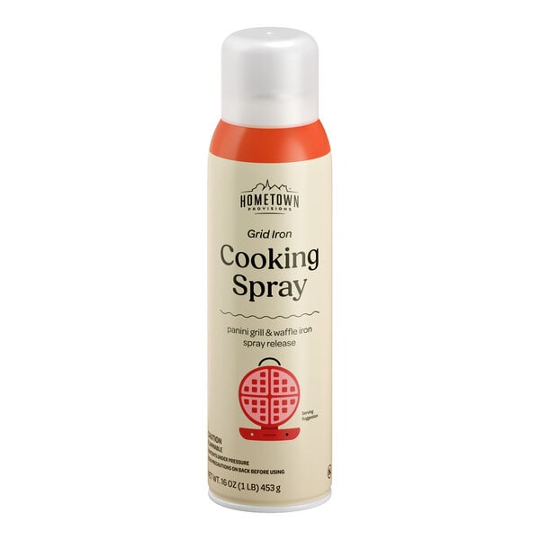 Hometown Provisions Grid Iron Panini Grill and Waffle Iron Release Spray 16 oz. - 6/Case
