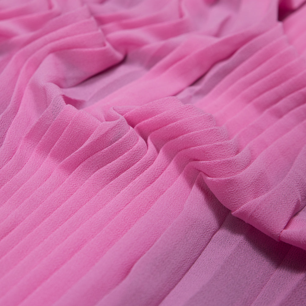 Accordion Pleated Chiffon - Almond Blossom - Etereo Collection