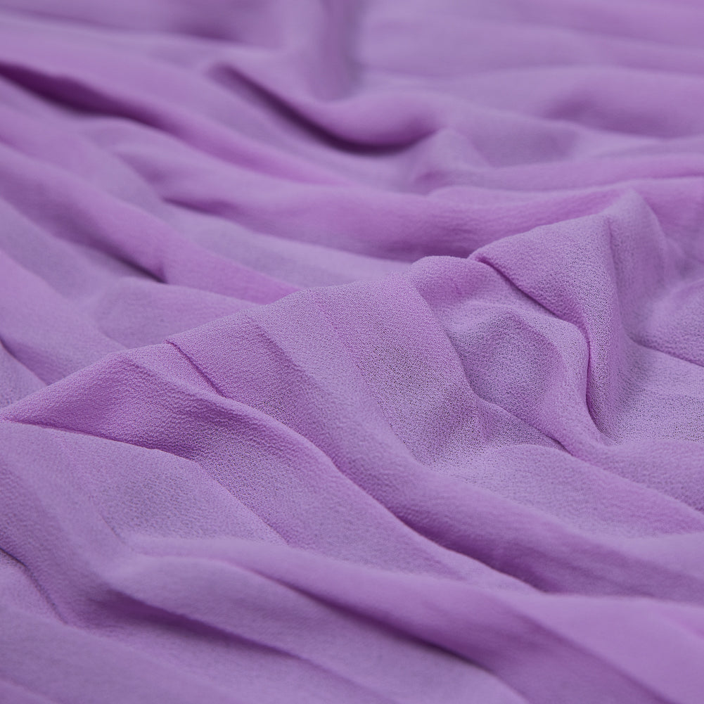 Accordion Pleated Chiffon - Easter Egg Purple - Etereo Collection