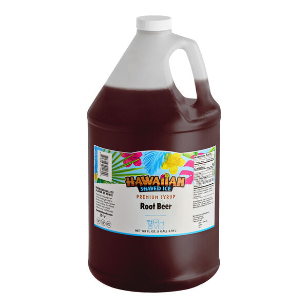 Hawaiian Shaved Ice Root Beer Snow Cone Syrup 1 Gallon