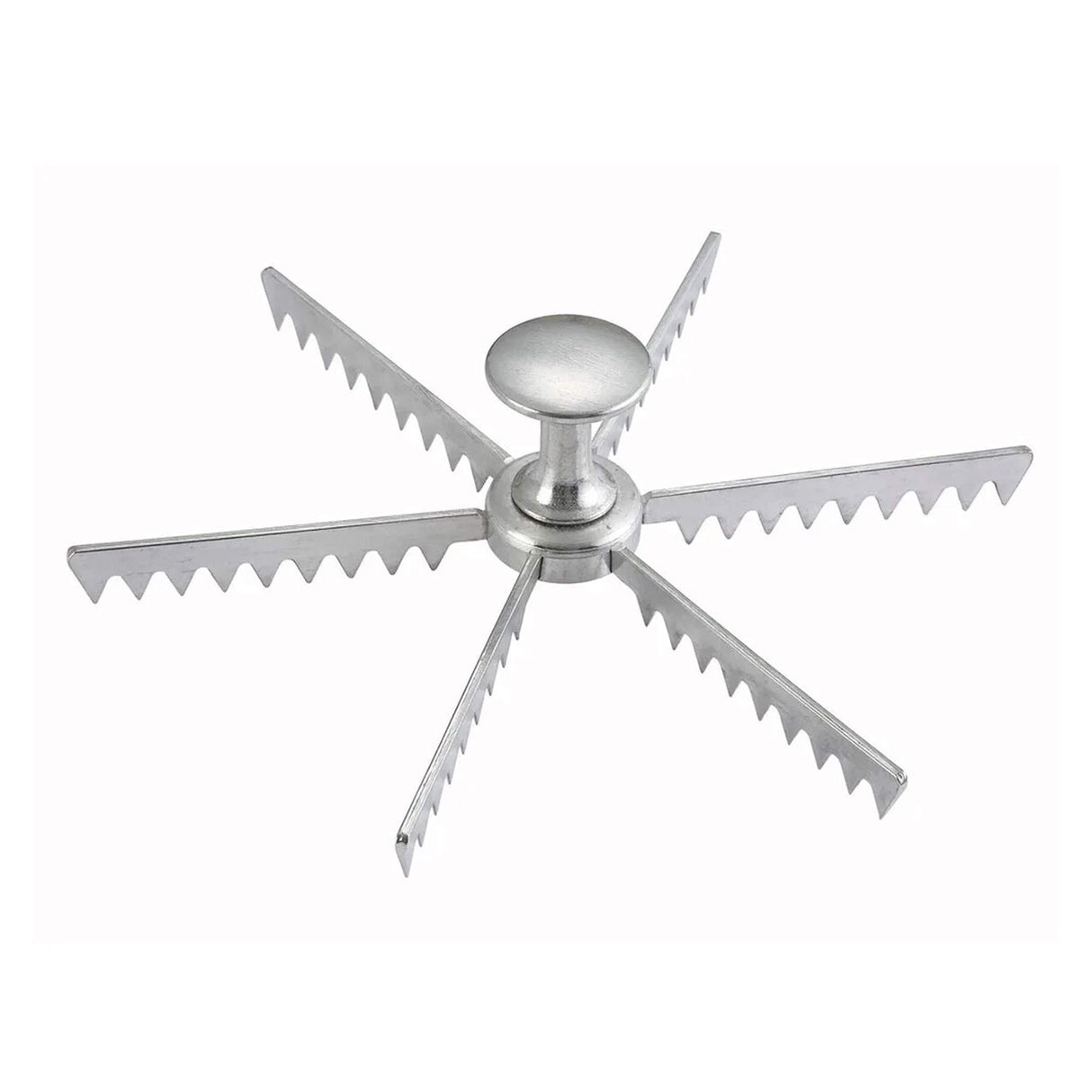 6 Cut Pie & Cake Marker Cast Aluminum Portioning Tool