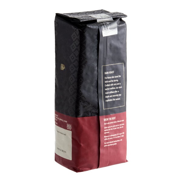 Peet's Coffee Forte Whole Bean Espresso 1 lb. - 20/Case