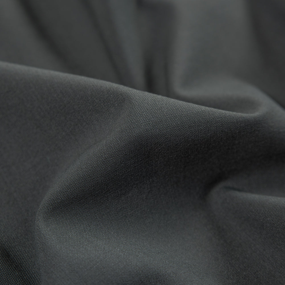 Dusty Olive Stretch Cotton and Polyester Woven