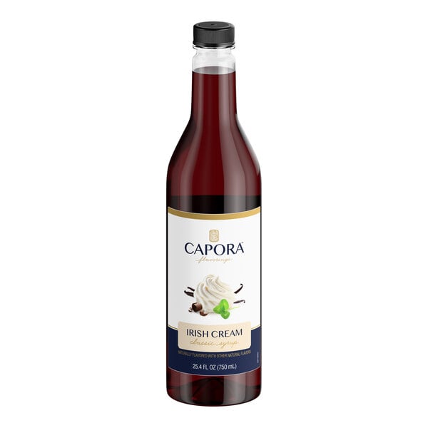 Capora Irish Cream Flavoring Syrup 750 mL - 6/Case