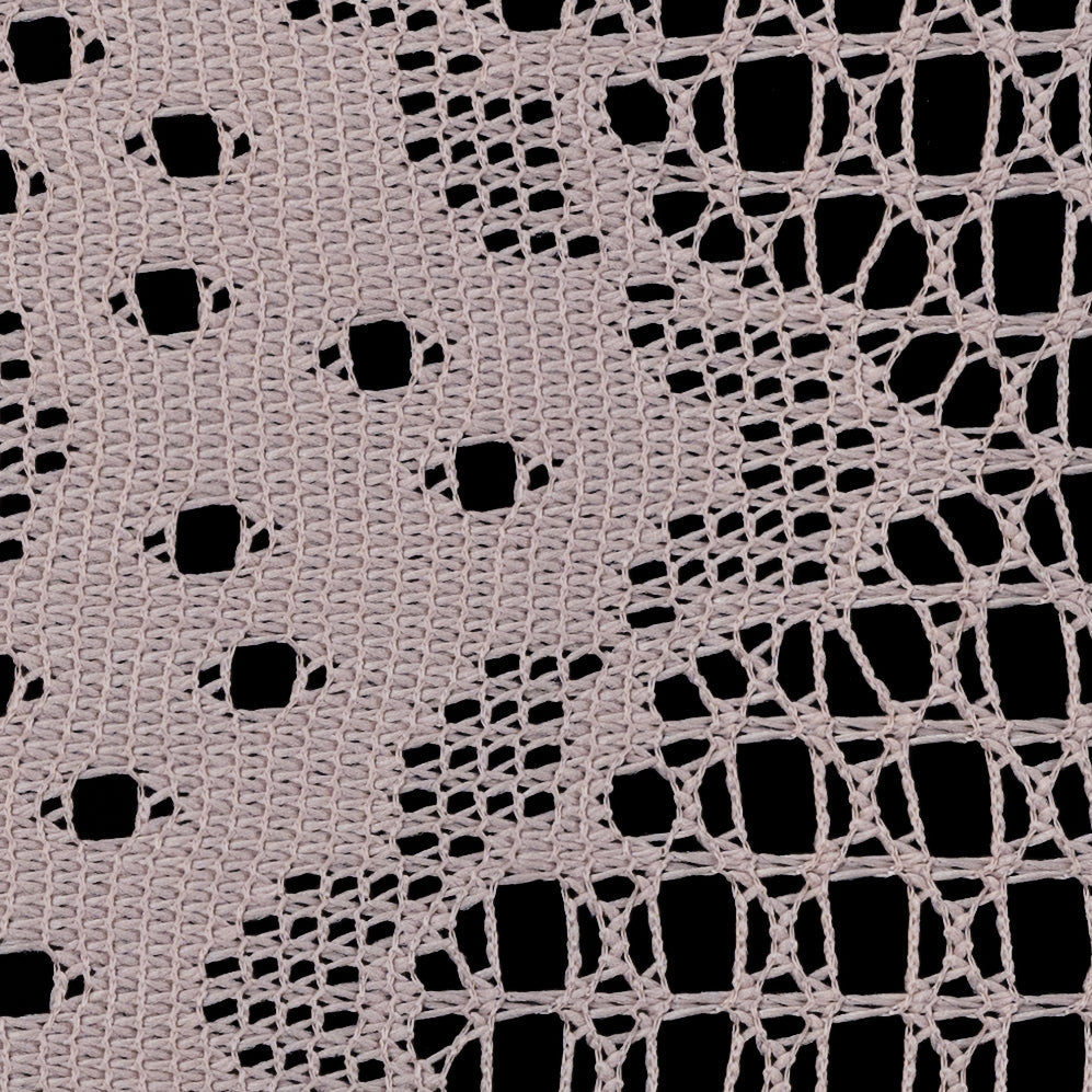 Famous NYC Designer Frappe Crochet Lace with Scallop Border Design