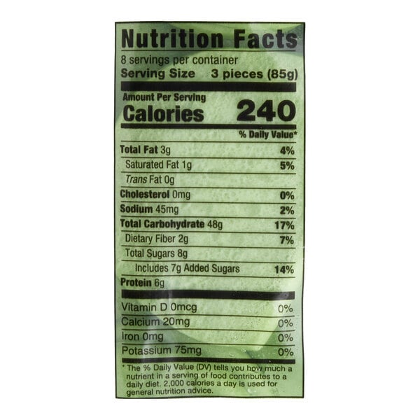 Amoy Royal Dragon Matcha Vegan Folded Bao Bun 1 oz. - 144/Case