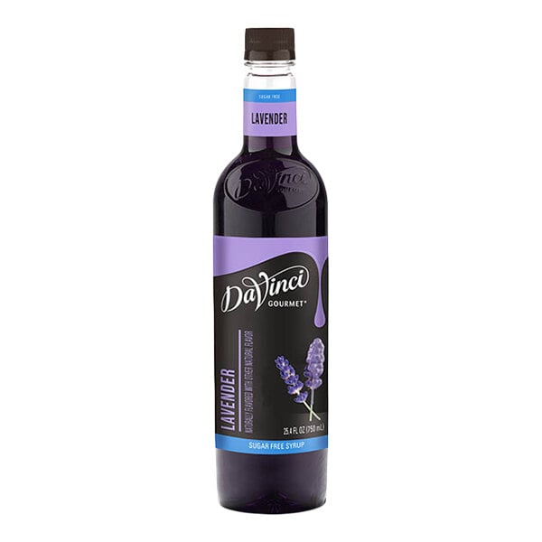 DaVinci Gourmet Sugar-Free Lavender Flavoring Syrup 750 mL - 4/Case