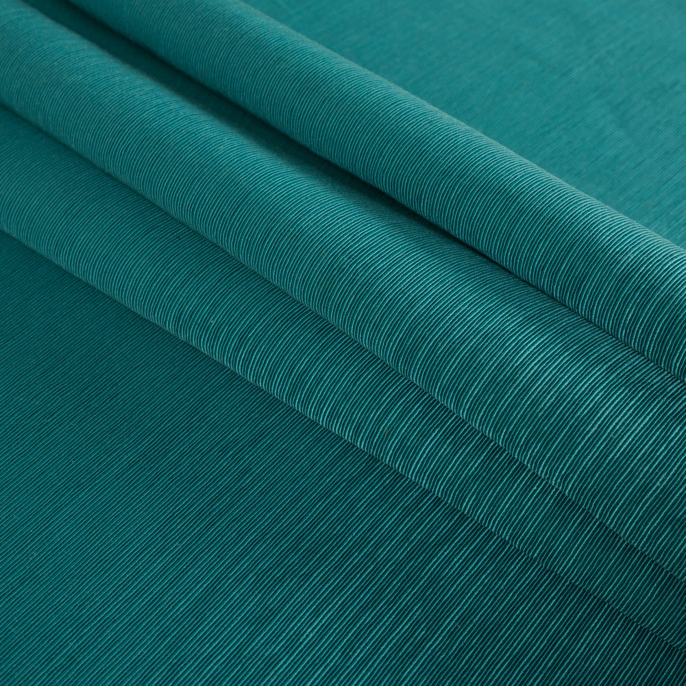 Ultramarine Green Cotton and Polyester Ottoman
