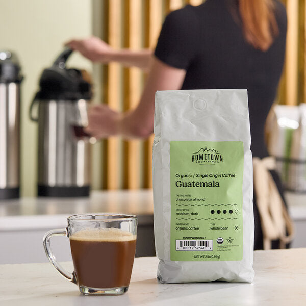 Hometown Provisions Organic Guatemalan Whole Bean Coffee 2 lb. - 5/Case