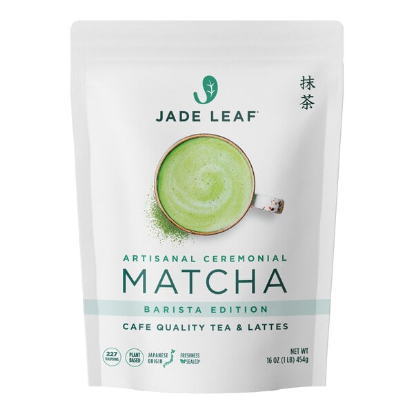 Jade Leaf Ceremonial Barista Edition Matcha Powder 1 lb. (454g) - 6/Case