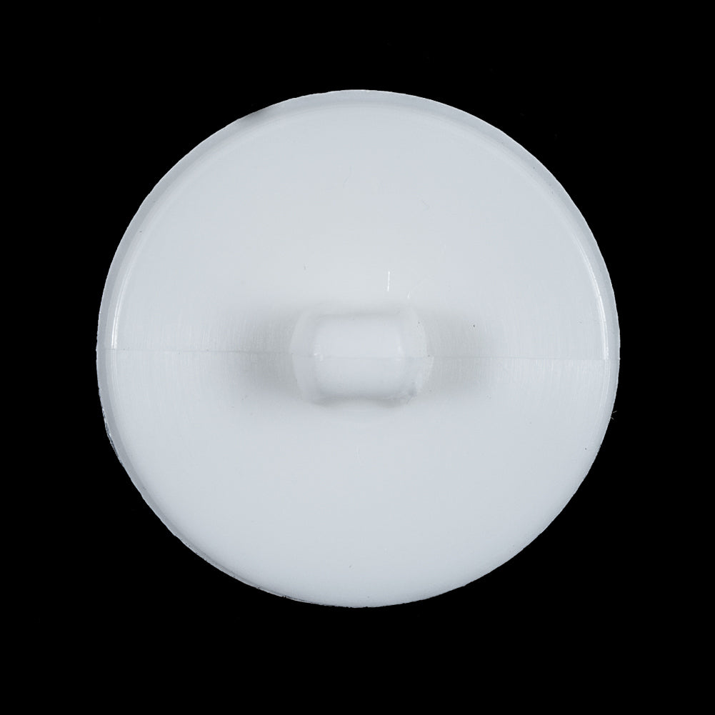 White Floral Embossed Plastic Button - 44L/28mm