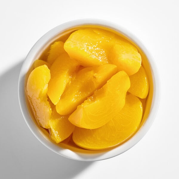 Hometown Provisions #10 Can Sliced Peaches in Light Syrup - 6/Case