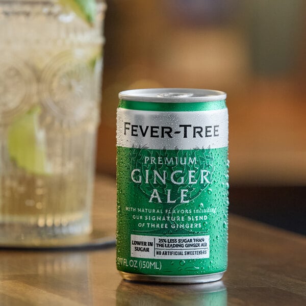 Fever-Tree Premium Ginger Ale Can 5 fl. oz. - 24/Case