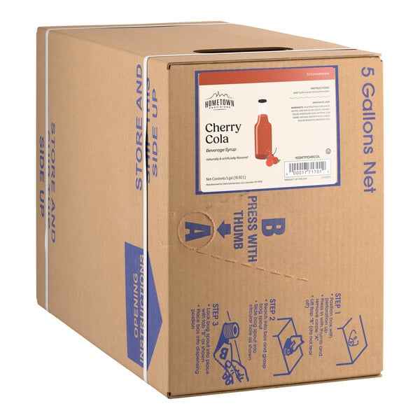 Hometown Provisions Cherry Cola Beverage / Soda Syrup 5 Gallon Bag in Box