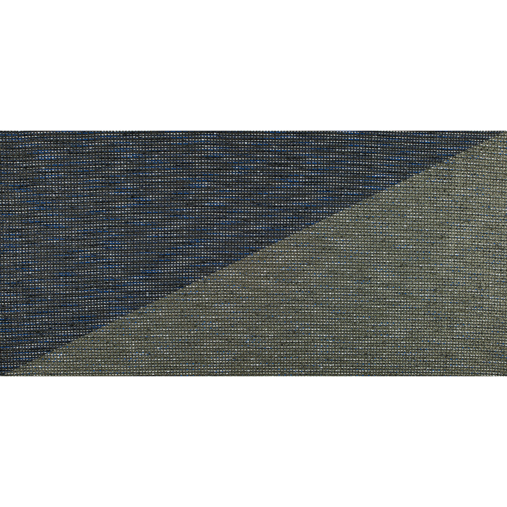 Jay Godfrey Royal Blue and Metallic Gold Reversible Tweed