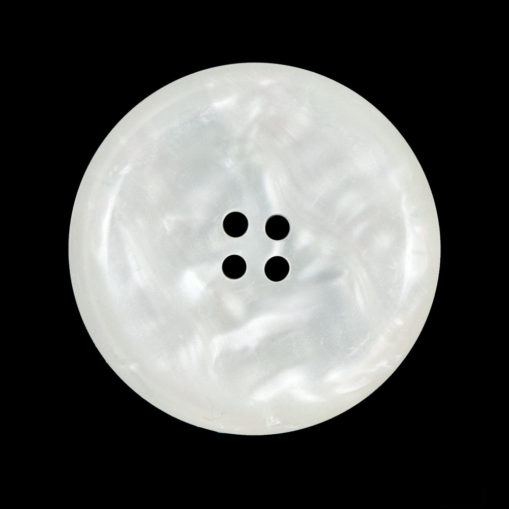 Opal Iridescent 4-Hole Narrow Rim Plastic Button - 44L/28mm