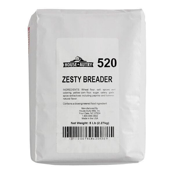 House-Autry Zesty Breader Mix 5 lb. - 6/Case