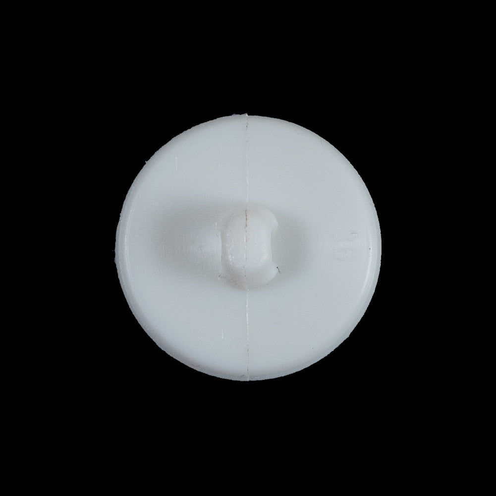 White Petal Bordered Shank-Back Button - 36L/23mm