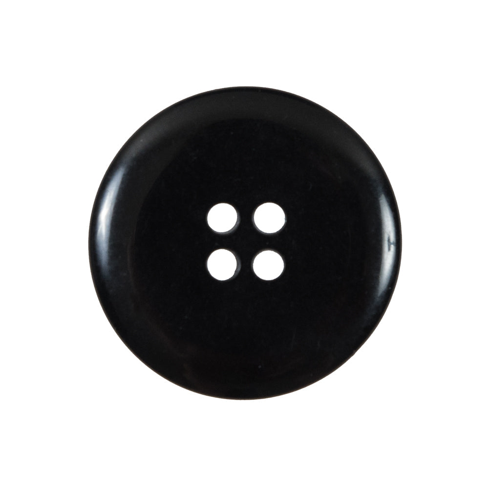 Black 4-Hole Plastic Button - 40L/25.5mm