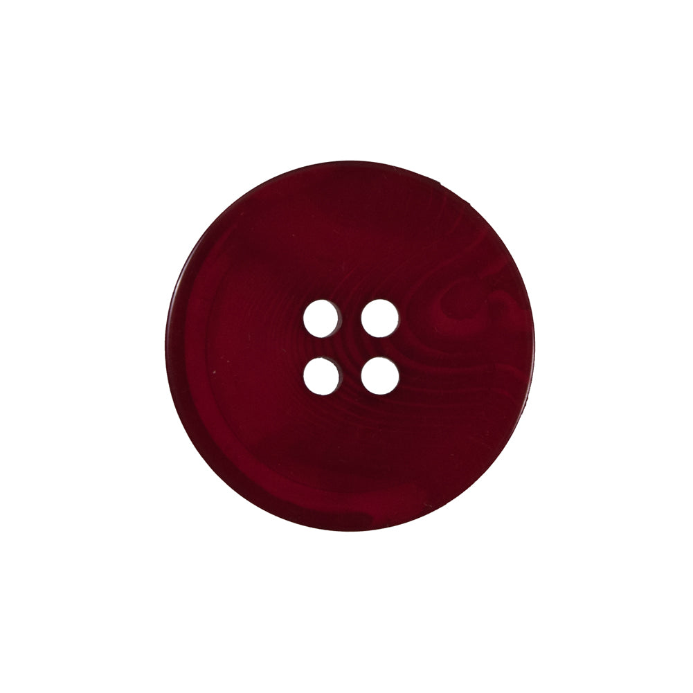 Red Translucent Four-Hole Button - 36L/23mm