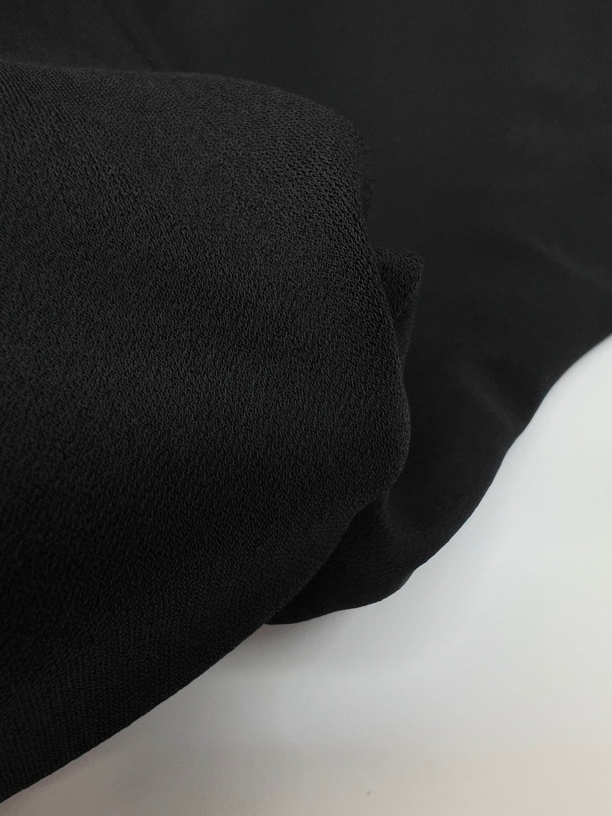 Black Viscose Stretch Knit