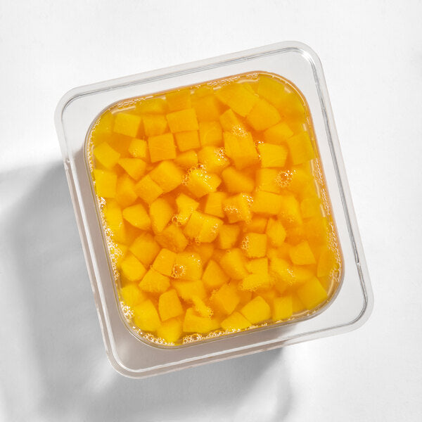Hometown Provisions #10 Can Diced Peaches in Light Syrup - 6/Case