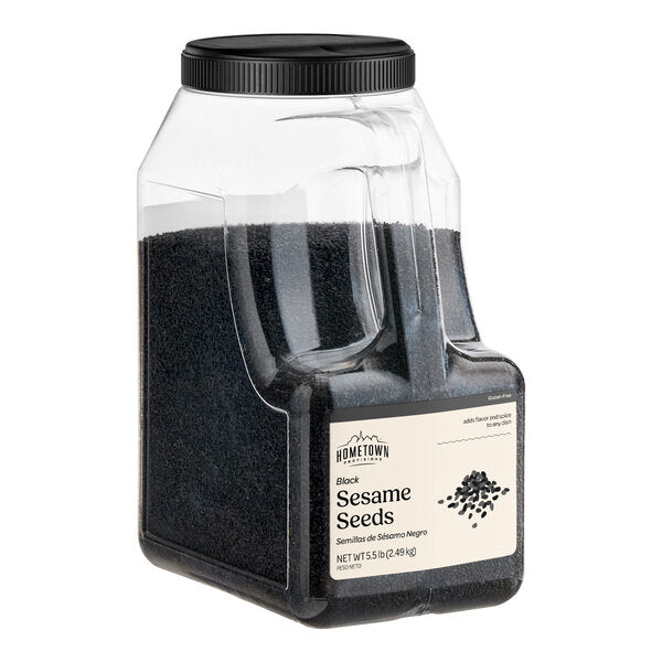 Hometown Provisions Black Sesame Seeds 5.5 lb. - 4/Case