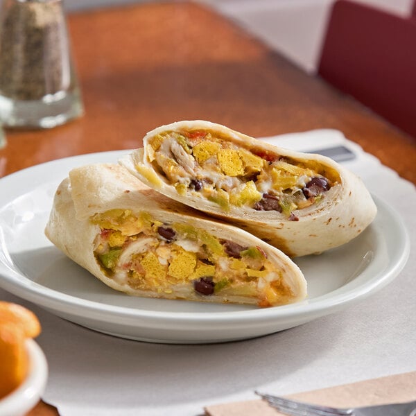Dis Burrito Black Bean Breakfast Burrito 8 oz. - 12/Case