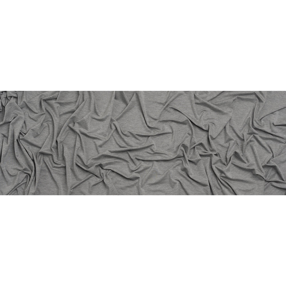 Stretch Bamboo Jersey - Heathered Gray - Willow Collection