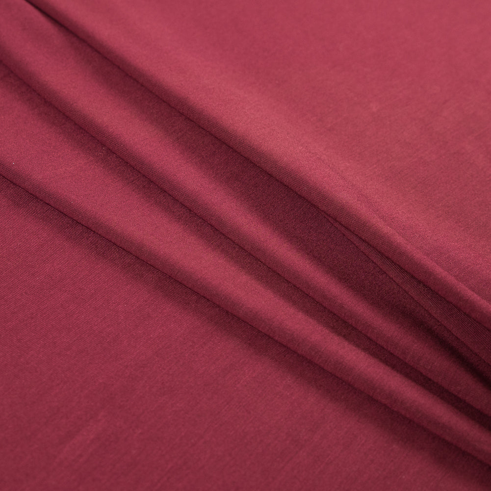 Stretch Bamboo Jersey - Wine - Willow Collection