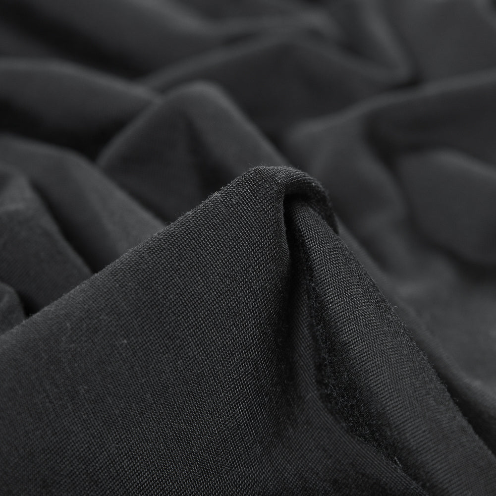 Black Stretch Tubular Knit