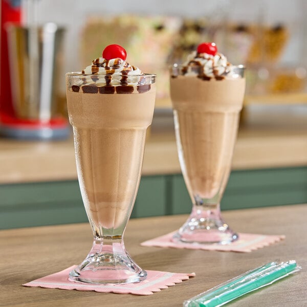 Frostline Premium Dairy-Based Chocolate Soft Serve and Shake Mix 4.74 lb. - 6/Case