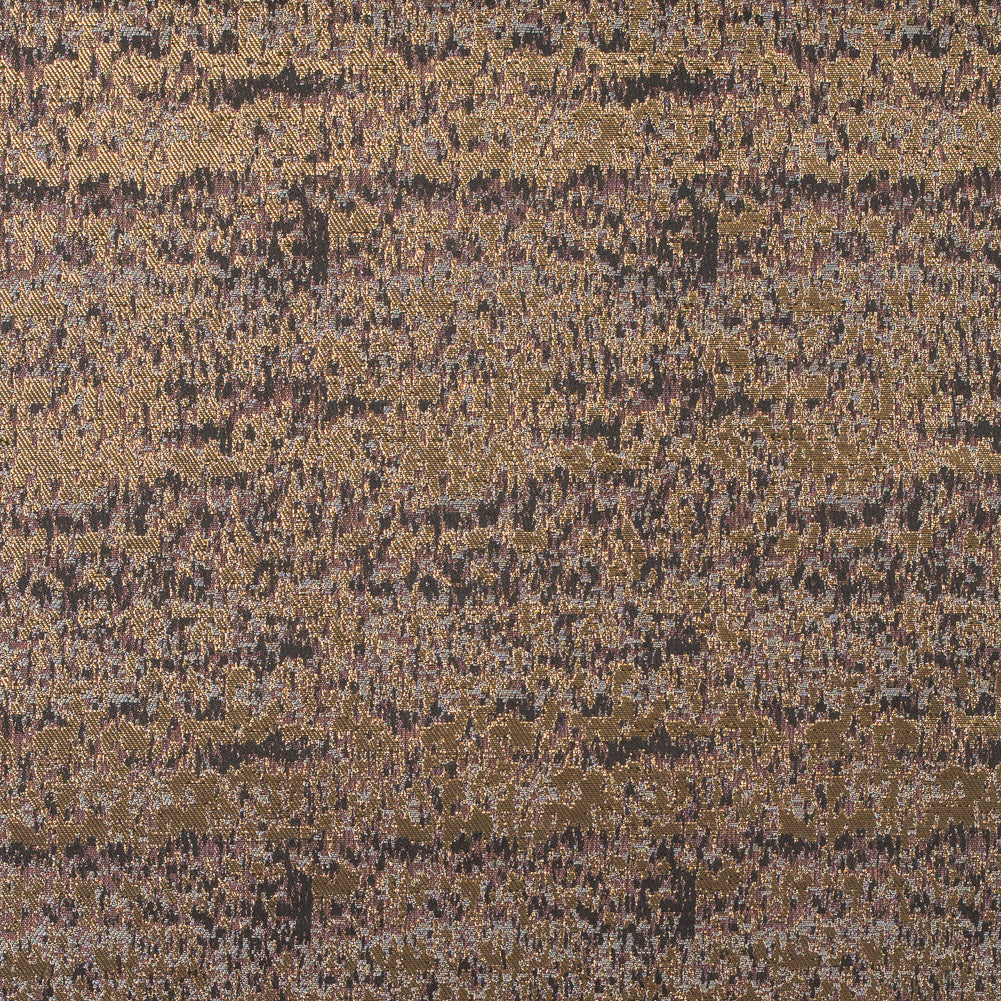 Metallic Gold and Pink Abstract Jacquard