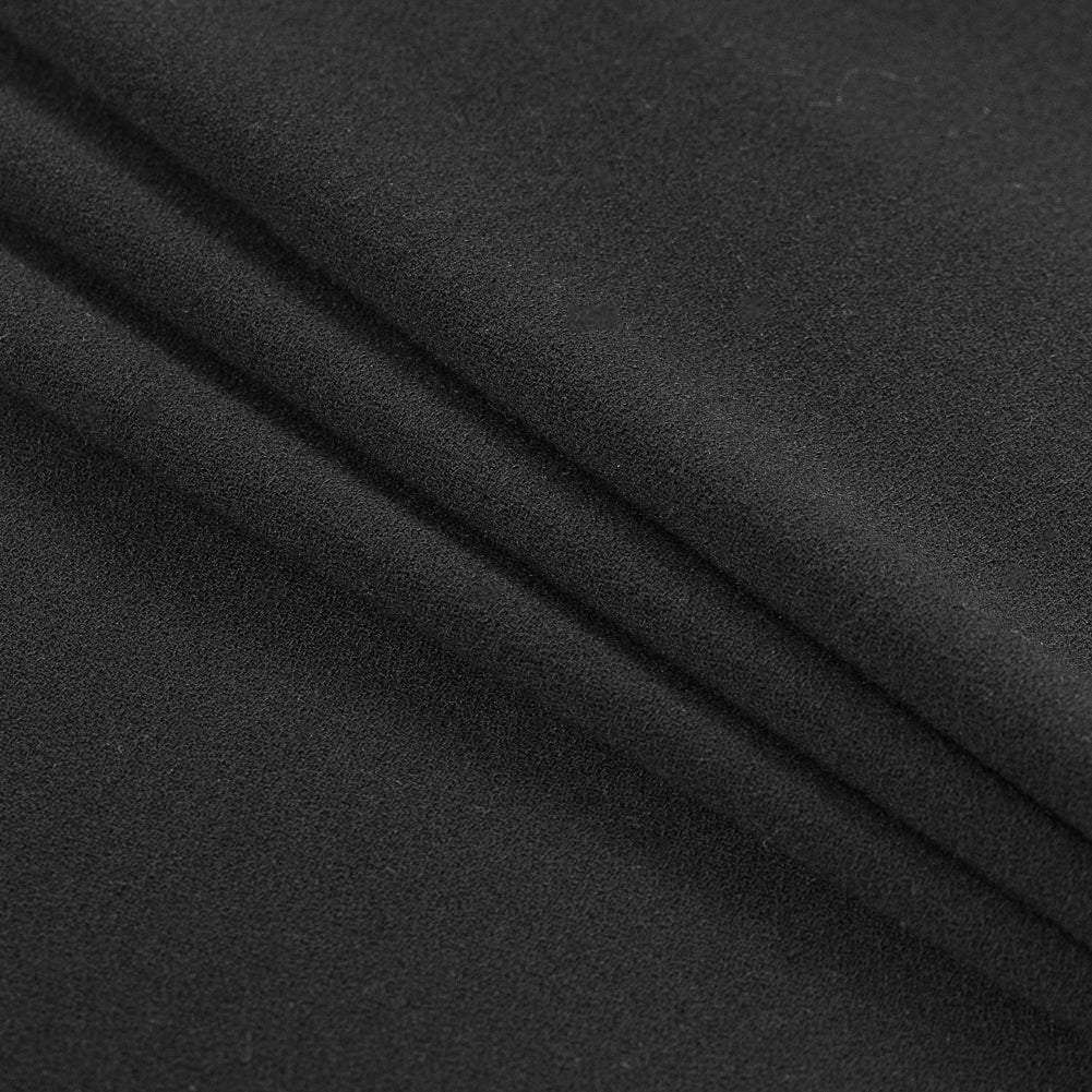 Italian Black Blended Rayon Crepe