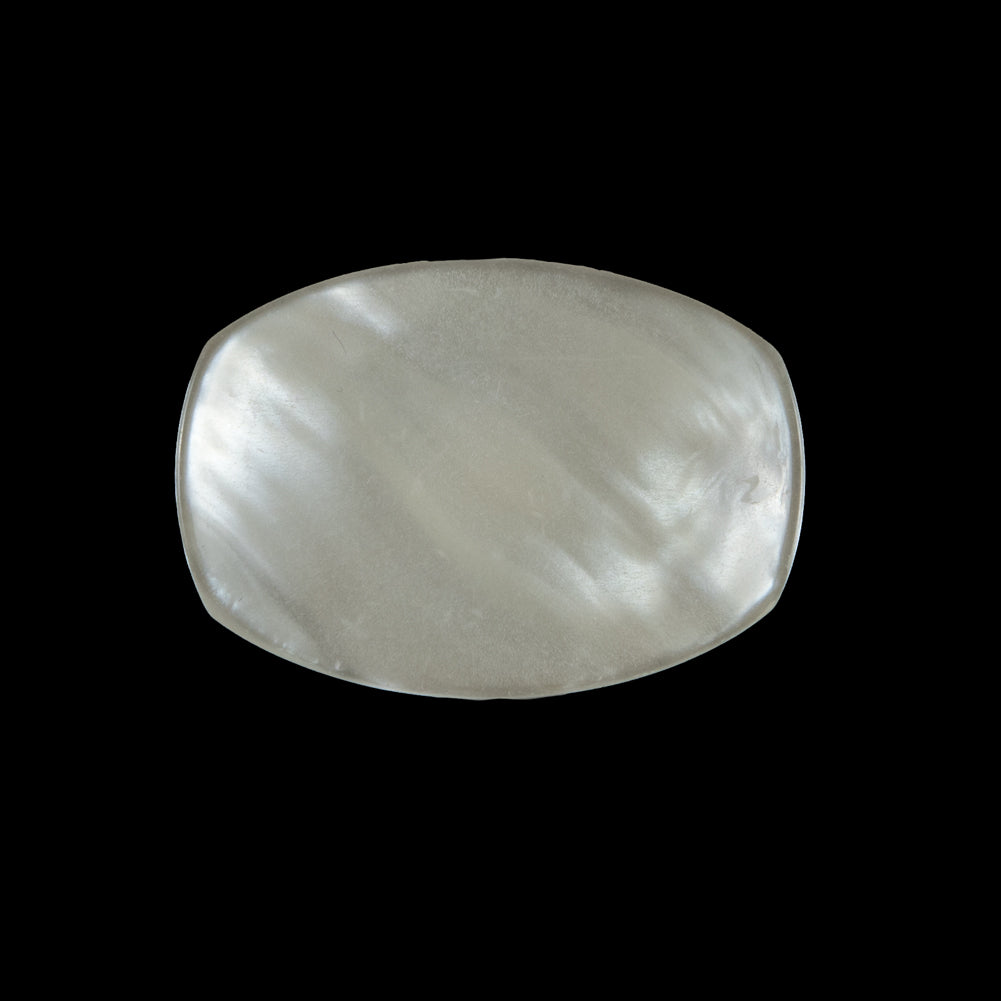 Ivory Iridescent Plastic Button - 40L/25.5mm