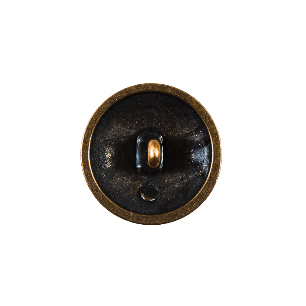 Antique Gold Coat of Arms Crest Metal Button - 35L/22mm