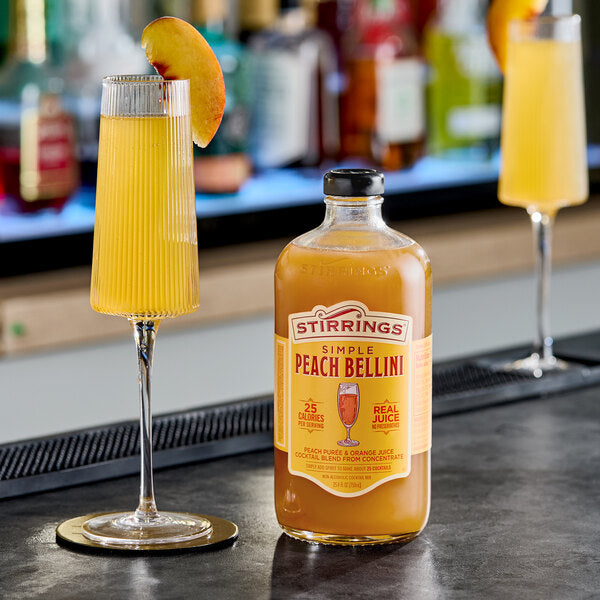 Stirrings Peach Bellini Mix 750 mL - 6/Case