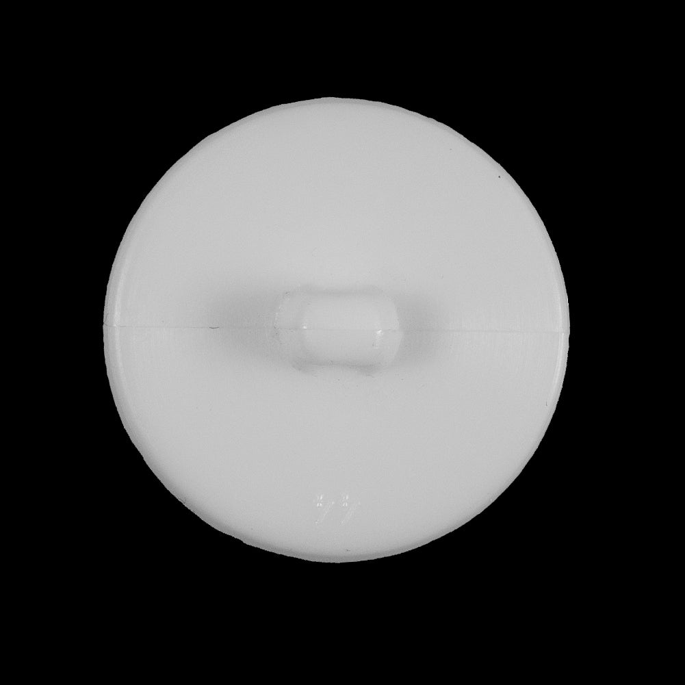 White Textured Floral Shank Back Button - 44L/28mm