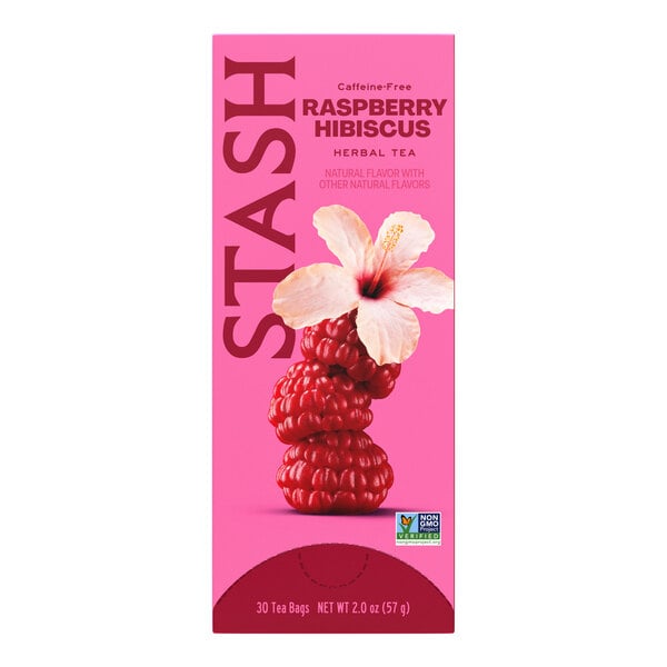 Stash Wild Raspberry Hibiscus Herbal Tea Bags - 180/Case