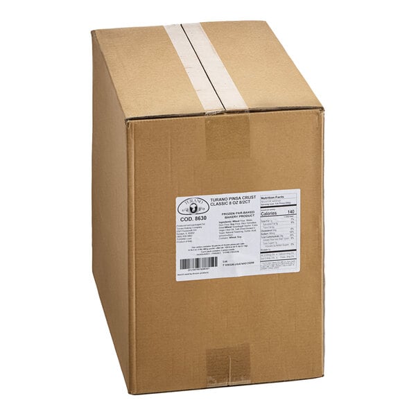 Turano Frozen Italian Pinsa Crust 12" x 8" - 16/Case