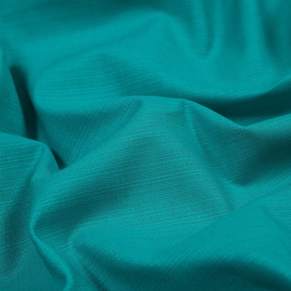 Aqua Green Cotton Woven with Give