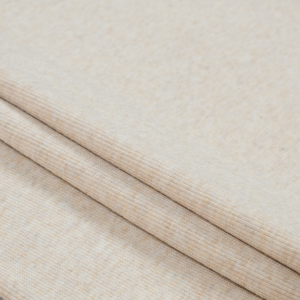 Tubular Bamboo Rib Knit - Heathered Almond
