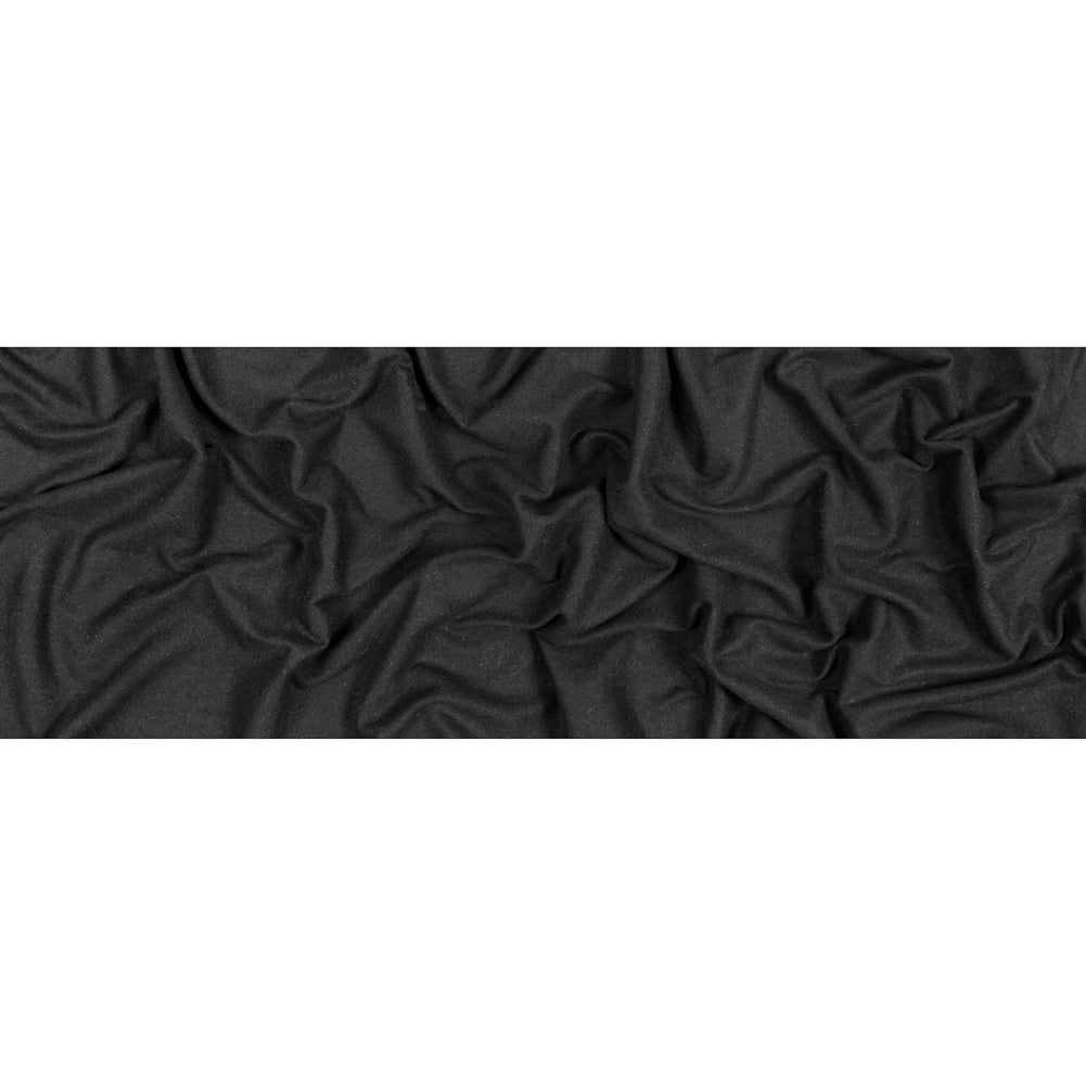 Bamboo and Cotton Stretch Knit Fleece - Black - Jessamyn Collection